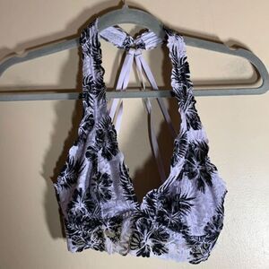 Victoria Secret PINK Black & White Lace Bralette